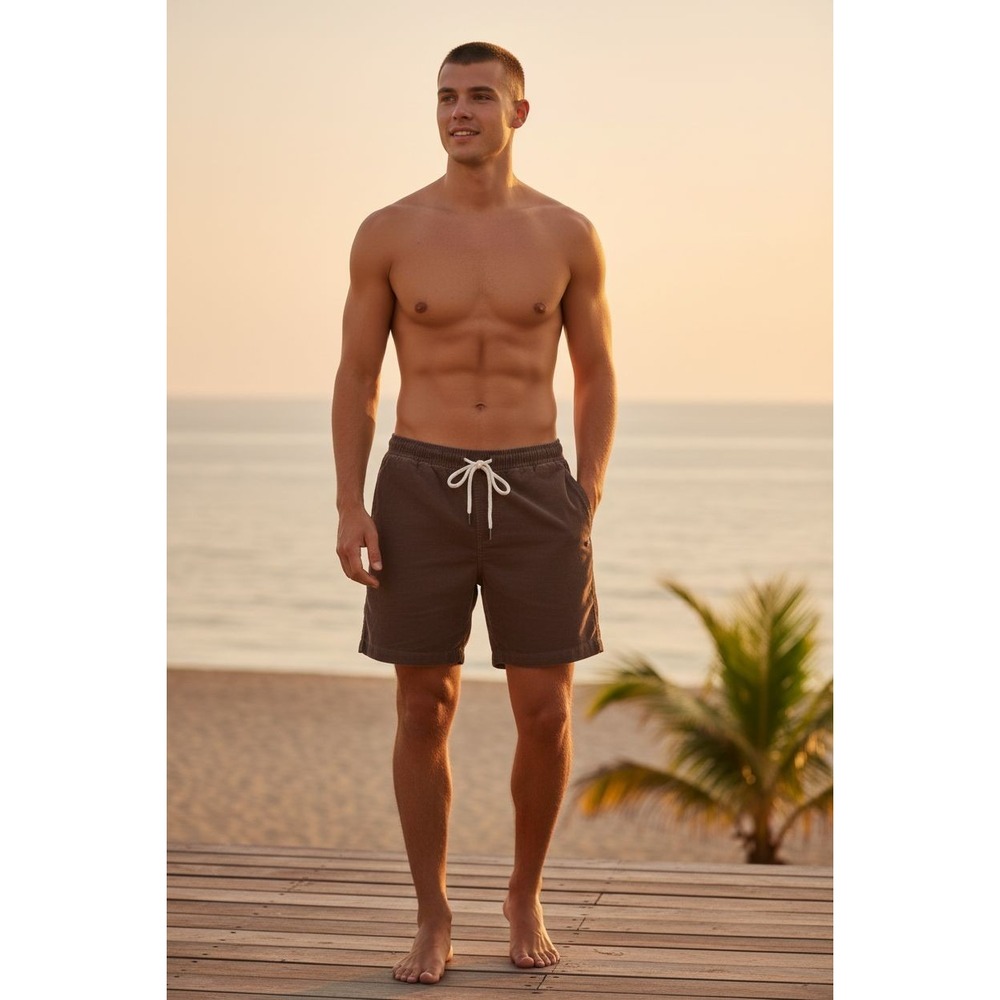 Vuori Men's Maroon‎ Optimist Corduroy Shorts Pockets Bottoms Size 30-32